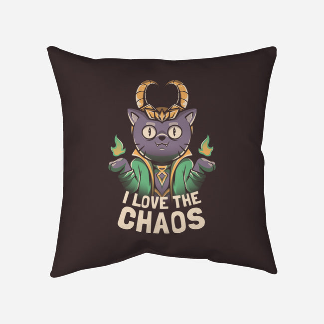 I Love The Chaos-none removable cover throw pillow-eduely
