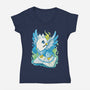 Magic Griffin-womens v-neck tee-Vallina84