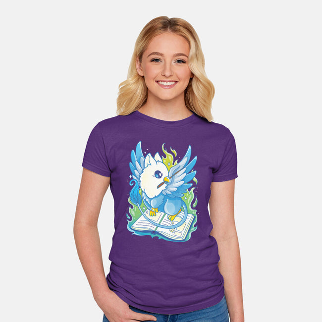 Magic Griffin-womens fitted tee-Vallina84
