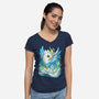 Magic Griffin-womens v-neck tee-Vallina84
