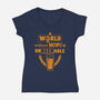 A World Without Hops-womens v-neck tee-Boggs Nicolas