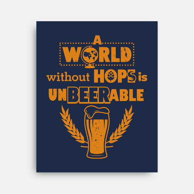 A World Without Hops-none stretched canvas-Boggs Nicolas