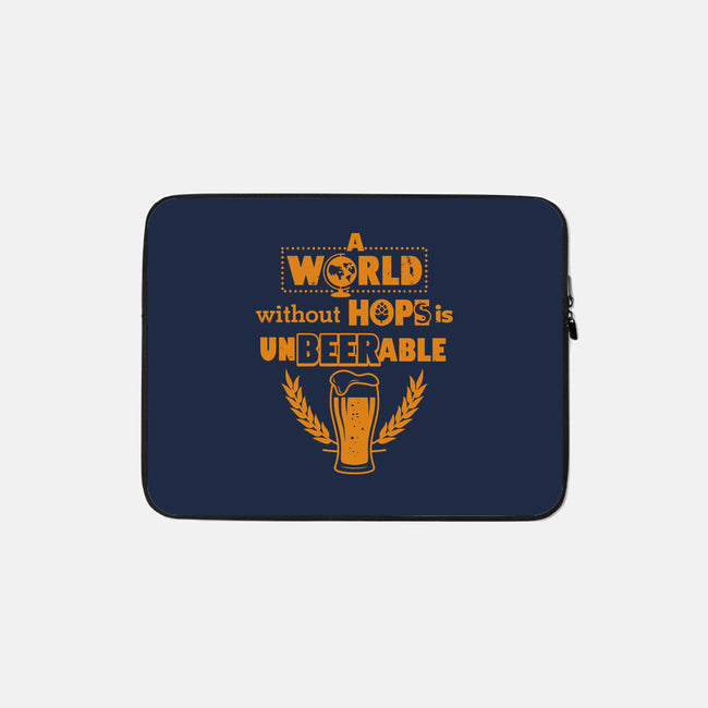 A World Without Hops-none zippered laptop sleeve-Boggs Nicolas