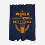 A World Without Hops-none polyester shower curtain-Boggs Nicolas