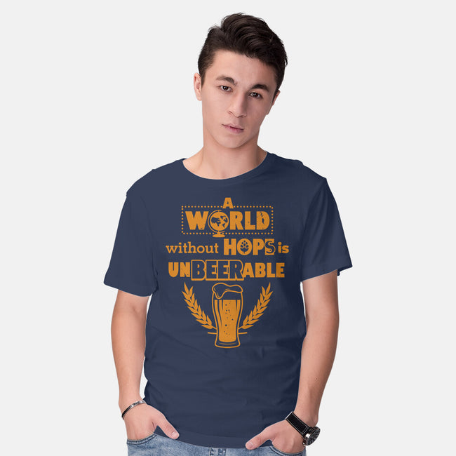 A World Without Hops-mens basic tee-Boggs Nicolas