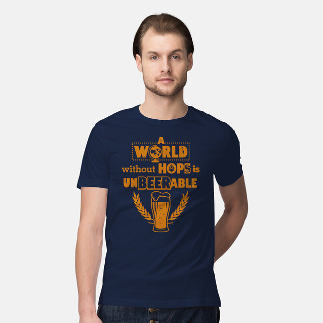 A World Without Hops-mens premium tee-Boggs Nicolas