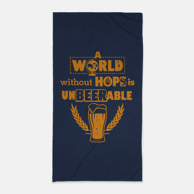 A World Without Hops-none beach towel-Boggs Nicolas