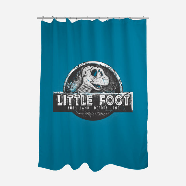 Littlefoot World-none polyester shower curtain-trheewood