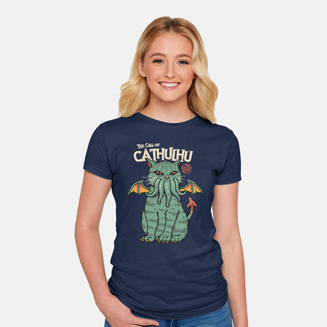 The Call of Cathulhu-womens fitted tee-vp021