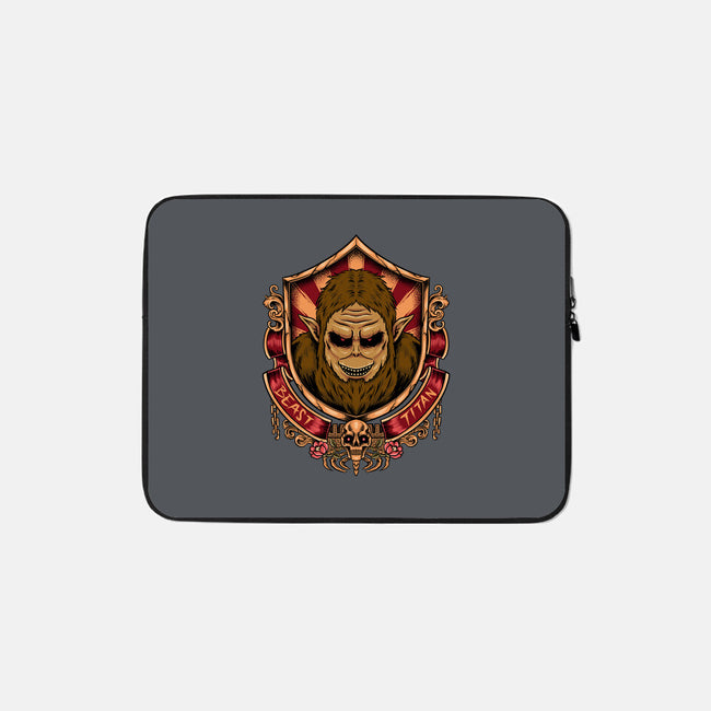 Beast Badge-none zippered laptop sleeve-spoilerinc