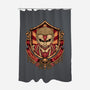 Armored Badge-none polyester shower curtain-spoilerinc