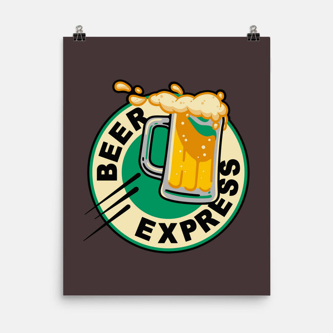 Beer Express-none matte poster-Getsousa!