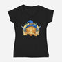 The Dungeon Master-womens v-neck tee-FunkVampire