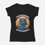 Professional Overthinker-womens v-neck tee-FunkVampire
