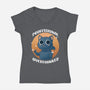 Professional Overthinker-womens v-neck tee-FunkVampire