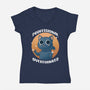 Professional Overthinker-womens v-neck tee-FunkVampire