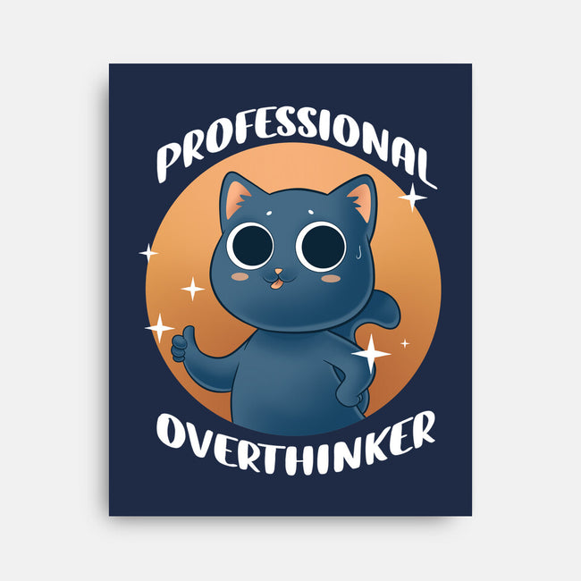 Professional Overthinker-none stretched canvas-FunkVampire