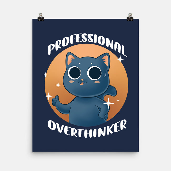 Professional Overthinker-none matte poster-FunkVampire