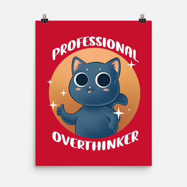 Professional Overthinker-none matte poster-FunkVampire