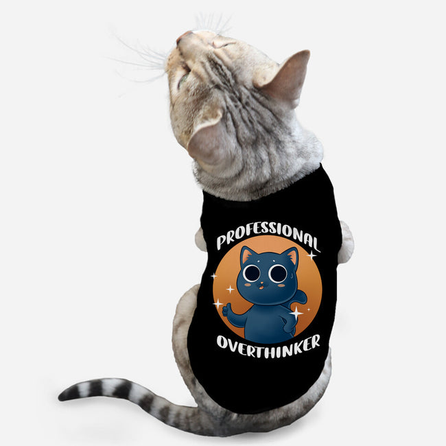 Professional Overthinker-cat basic pet tank-FunkVampire