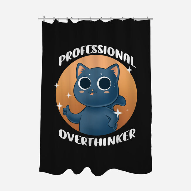 Professional Overthinker-none polyester shower curtain-FunkVampire