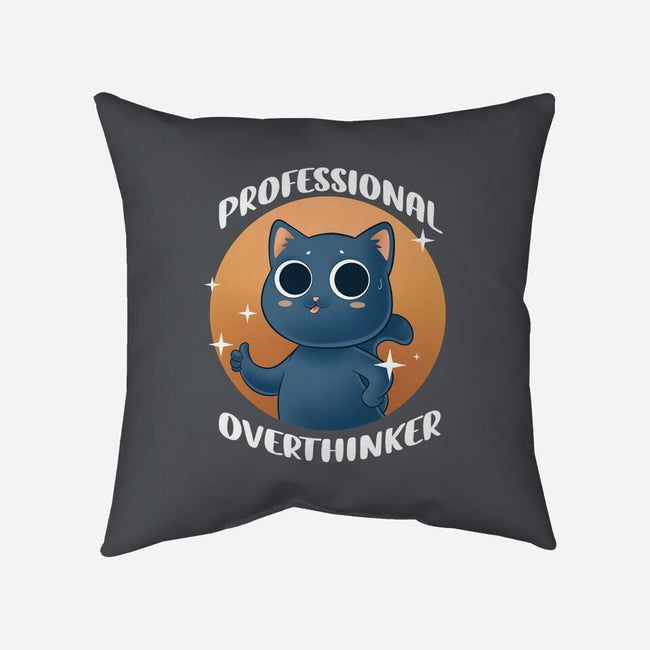 Professional Overthinker-none removable cover w insert throw pillow-FunkVampire