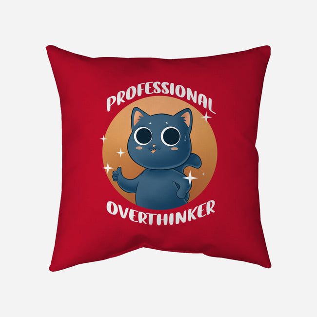 Professional Overthinker-none removable cover w insert throw pillow-FunkVampire