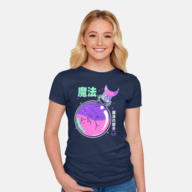 Poison Magicat-womens fitted tee-Douglasstencil