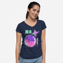Poison Magicat-womens v-neck tee-Douglasstencil