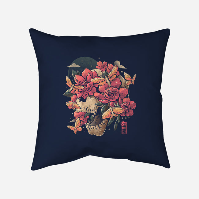 Blossom In Grave-none removable cover w insert throw pillow-eduely