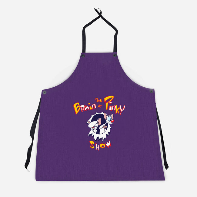 The Brain And Pinky Show-unisex kitchen apron-dalethesk8er