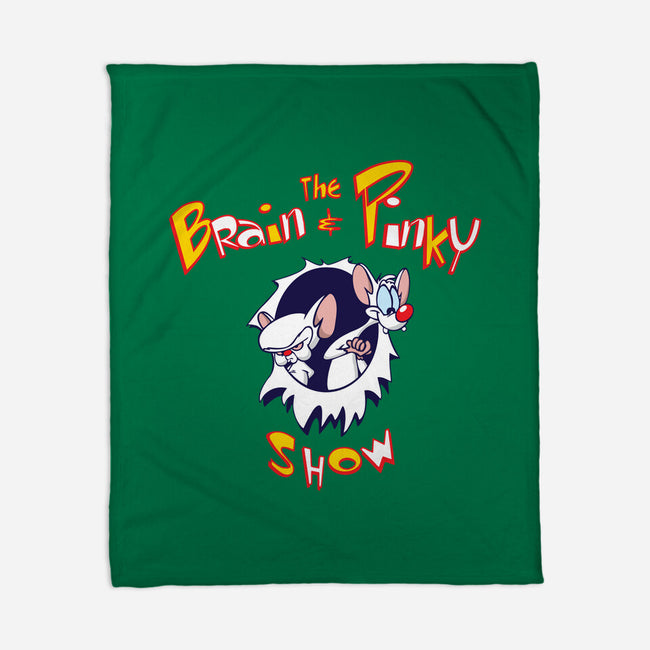 The Brain And Pinky Show-none fleece blanket-dalethesk8er