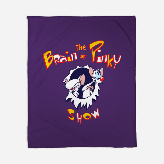 The Brain And Pinky Show-none fleece blanket-dalethesk8er