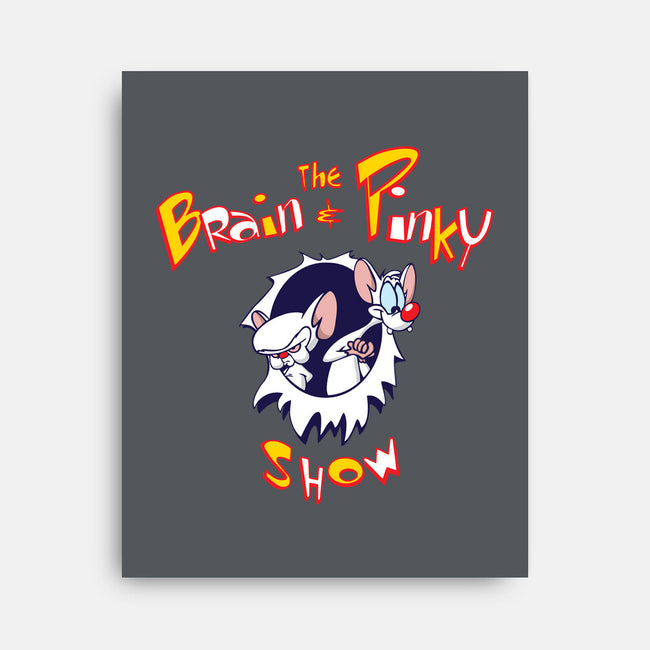 The Brain And Pinky Show-none stretched canvas-dalethesk8er