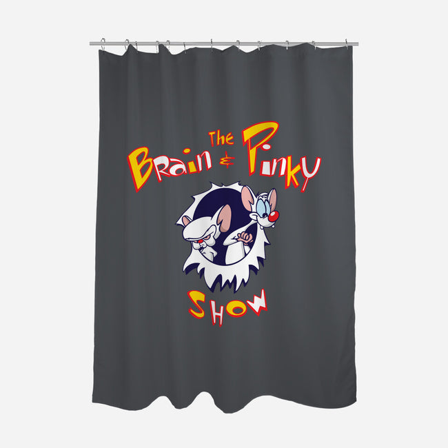 The Brain And Pinky Show-none polyester shower curtain-dalethesk8er