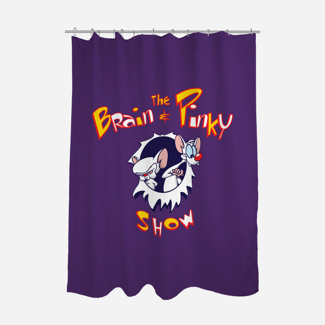 The Brain And Pinky Show-none polyester shower curtain-dalethesk8er