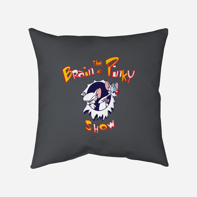The Brain And Pinky Show-none removable cover throw pillow-dalethesk8er