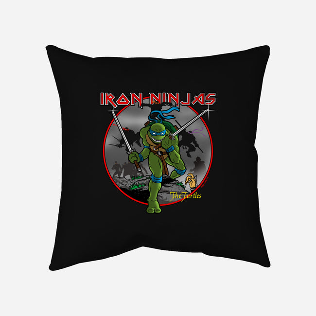 Iron Ninjas-none removable cover w insert throw pillow-Boggs Nicolas