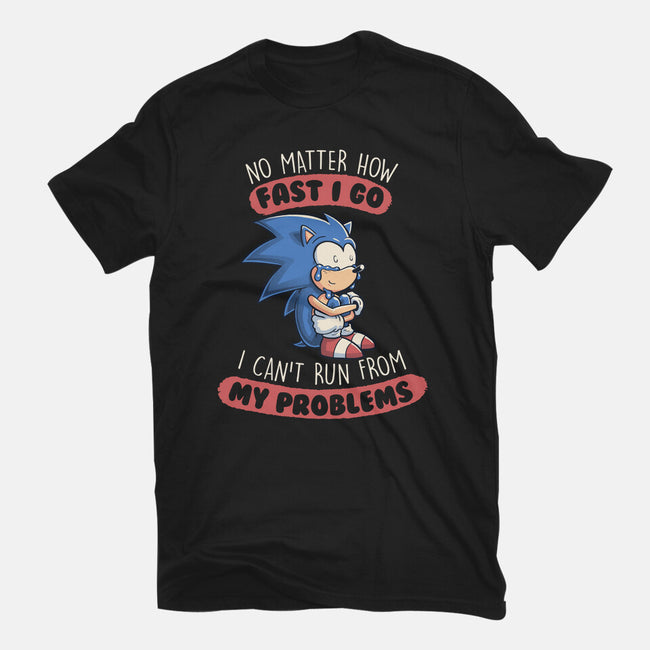 I Can't Run From My Problems-womens fitted tee-koalastudio