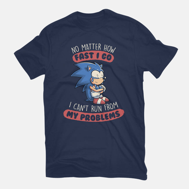 I Can't Run From My Problems-womens fitted tee-koalastudio