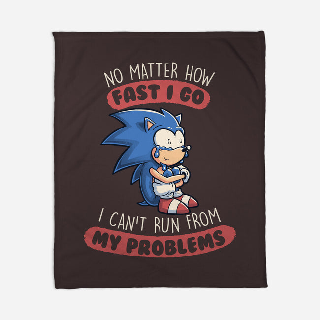 I Can't Run From My Problems-none fleece blanket-koalastudio