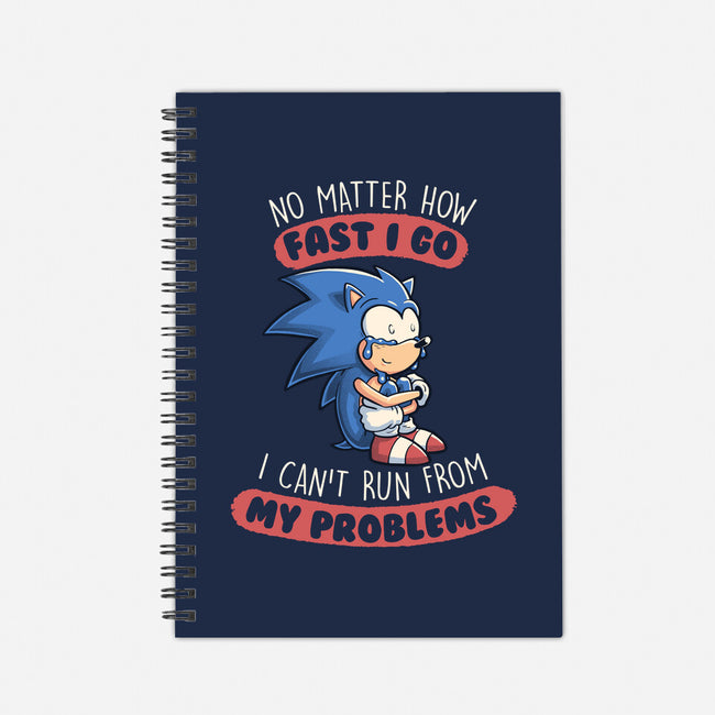 I Can't Run From My Problems-none dot grid notebook-koalastudio