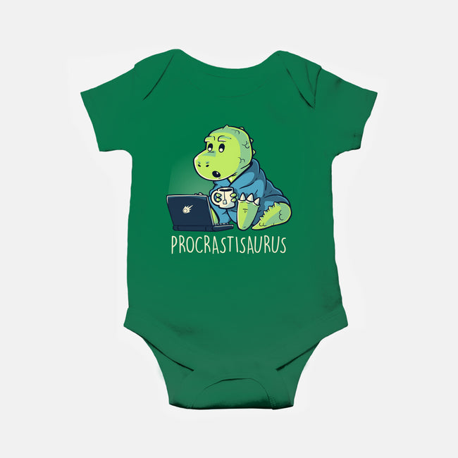 Procrastisaurus-baby basic onesie-koalastudio