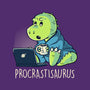 Procrastisaurus-none polyester shower curtain-koalastudio