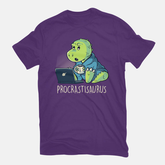 Procrastisaurus-womens fitted tee-koalastudio