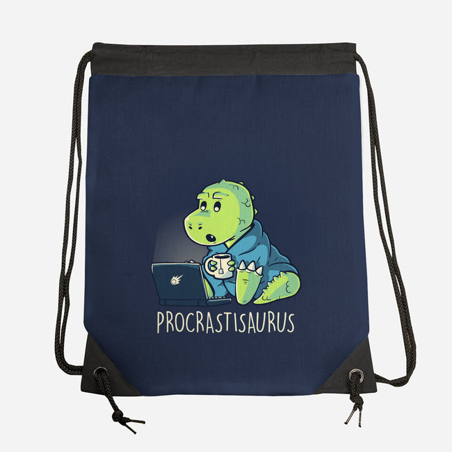 Procrastisaurus-none drawstring bag-koalastudio