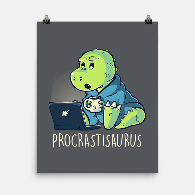 Procrastisaurus-none matte poster-koalastudio