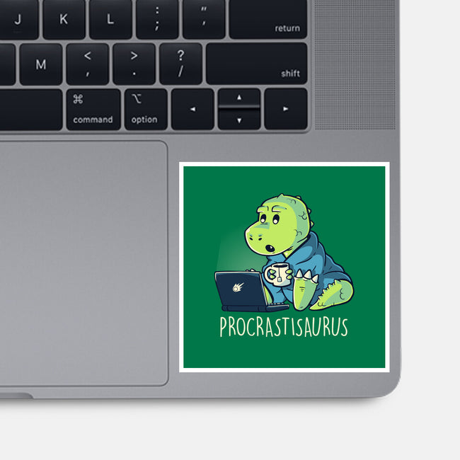 Procrastisaurus-none glossy sticker-koalastudio