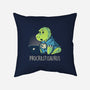 Procrastisaurus-none removable cover w insert throw pillow-koalastudio