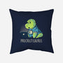 Procrastisaurus-none removable cover throw pillow-koalastudio